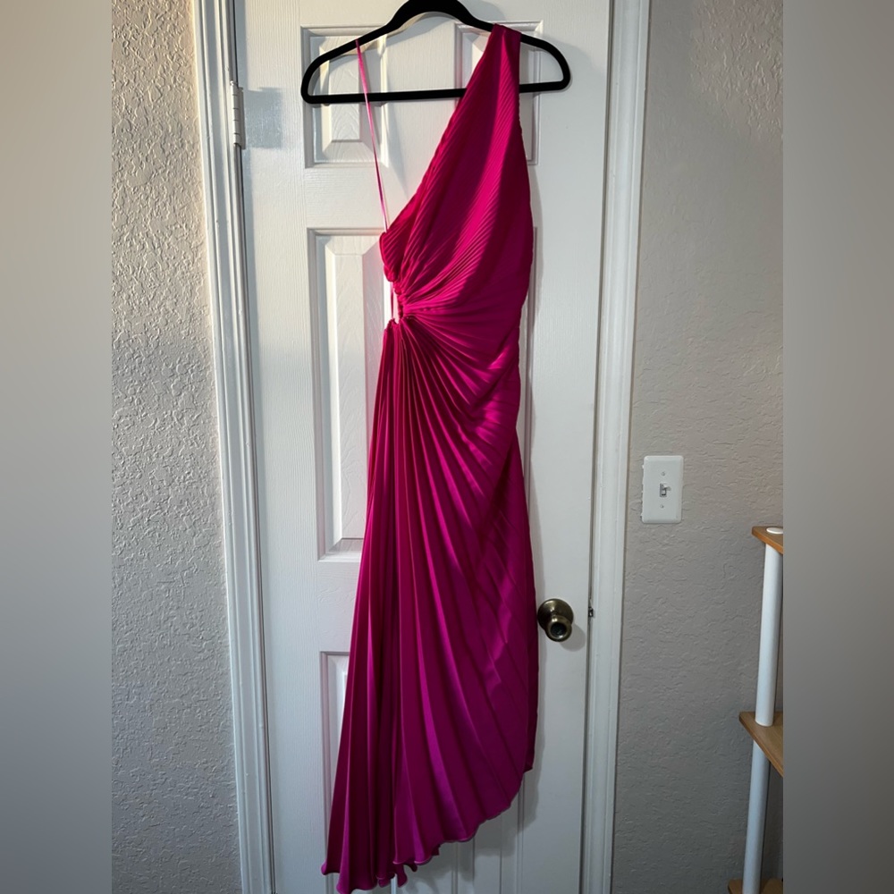 Mango asymmetrical maxi dress